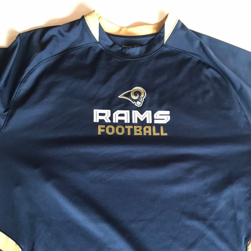 NFL Sideline Gear Rams Long Sleeve Athletic Shirt